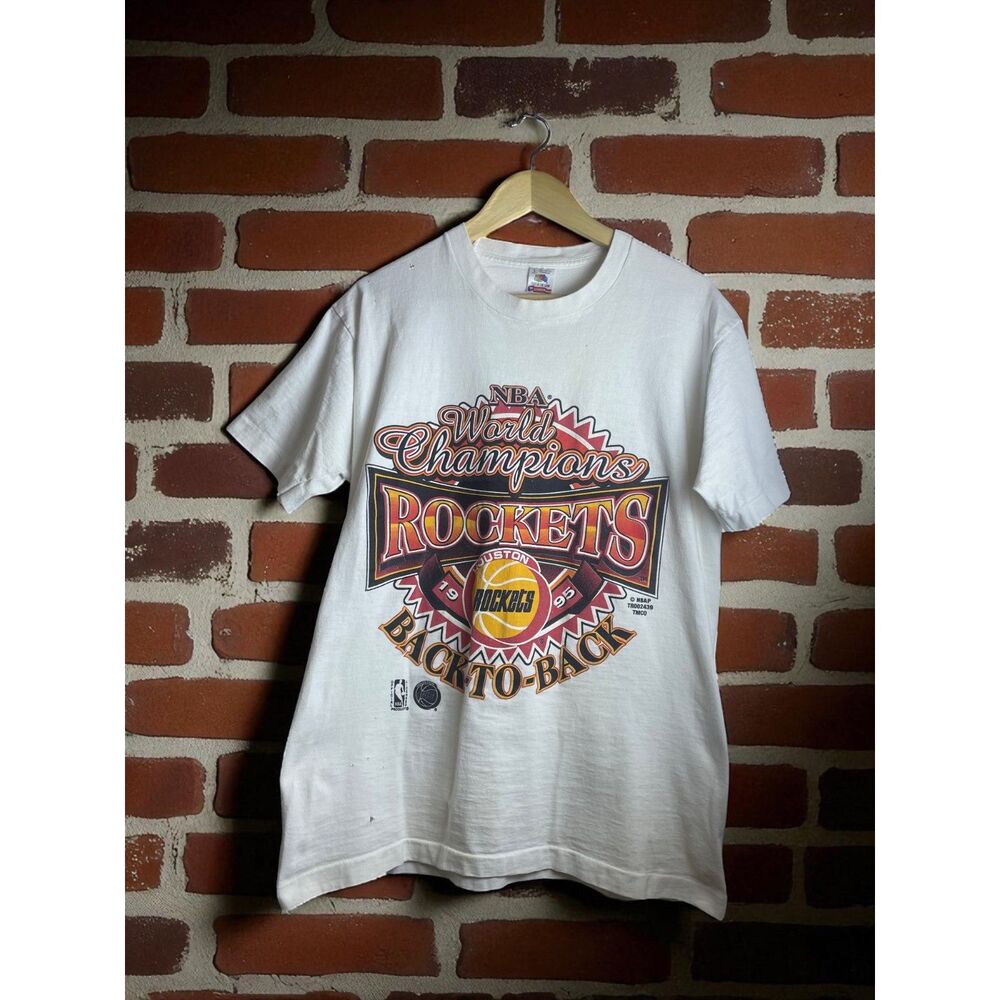 Vintage 1995 Houston Rockets NBA Champion T-Shirt – Fruit of the Loom – L